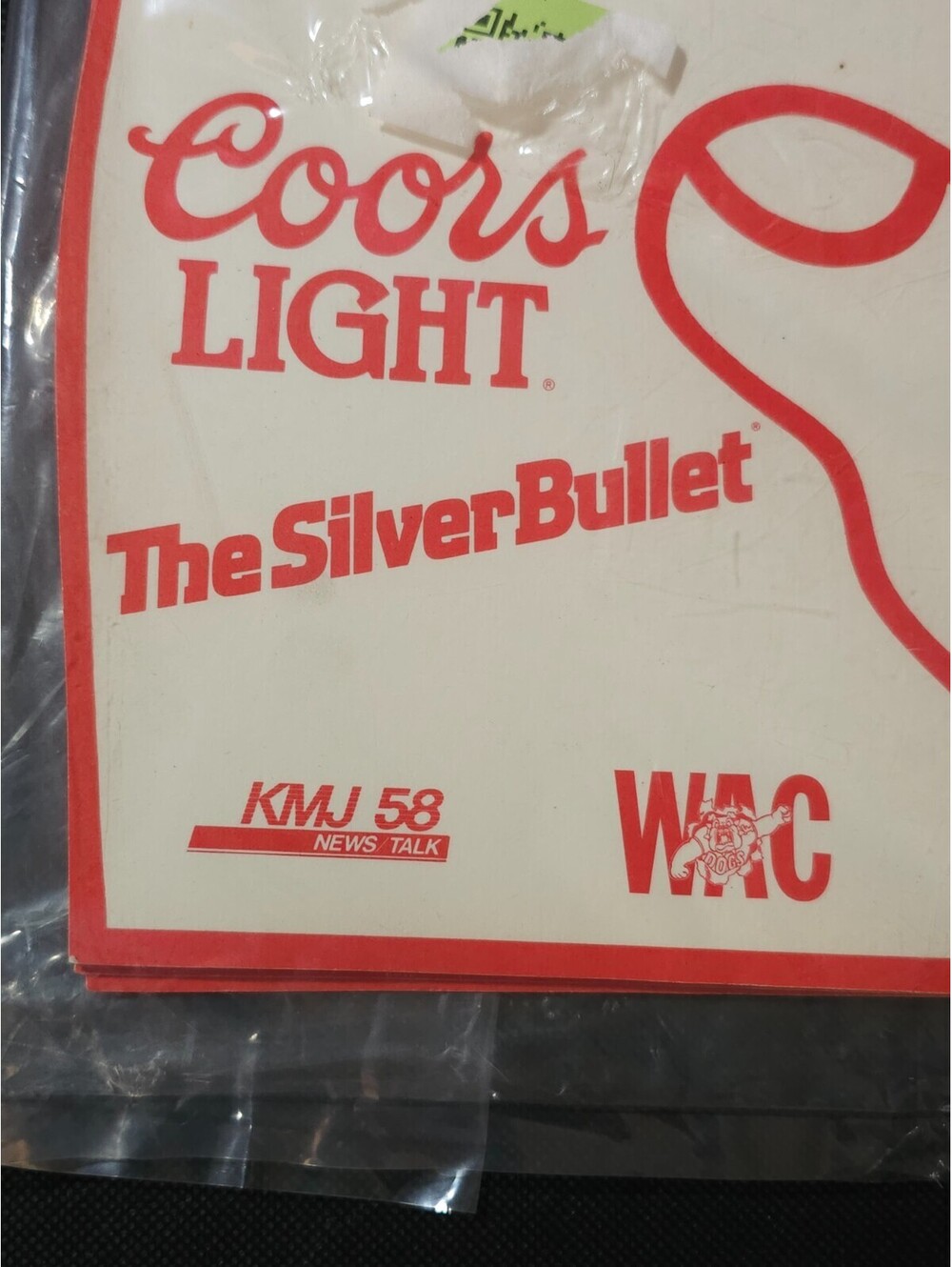(6pc) New VTG Fresno State Football Coors Light Hand Advertisement WAC - SEALED - Picture 7 of 9